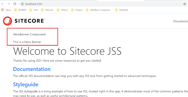 Sitecore JSS create your first component