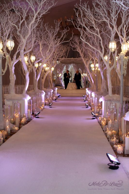 Winter event decor used to be synonymous with colors such as red 