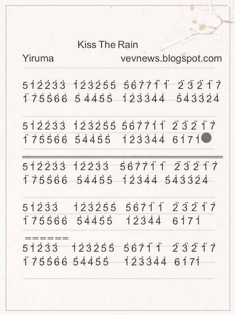 Not Kalimba Lagu Kiss The Rain Yiruma