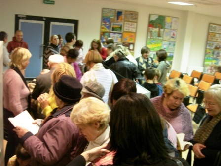 Audience Floods the Book Table