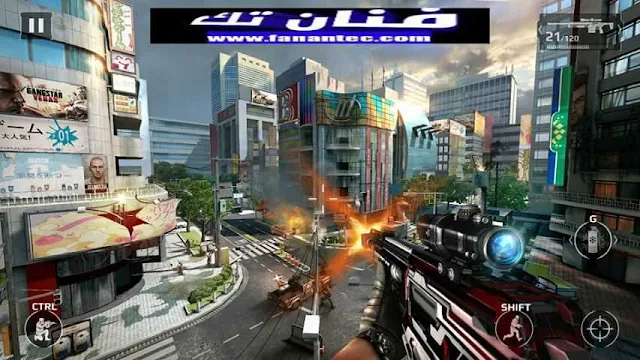 تحميل لعبة مودرن كومبات Modern Combat 5 ESports FPS 2020 ملفات APK/OBB