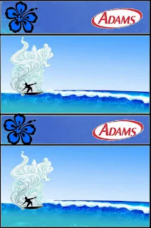 Surfing Free Printable Gum Adams Labels.