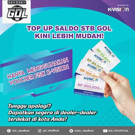 cara top up stb gol