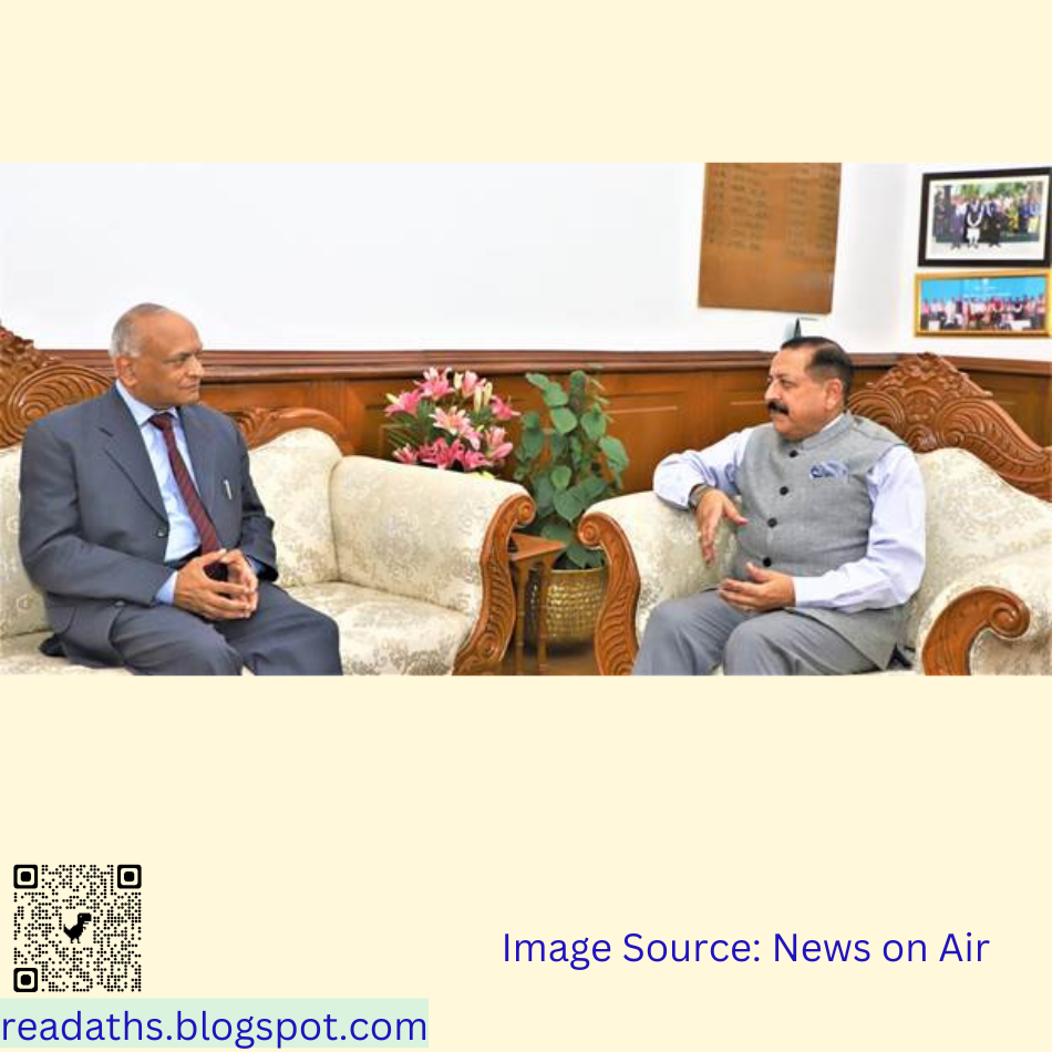 LG RK MATHUR IN MEETING WITH DR JITENDRA SINGH HANUMAN STUDIES