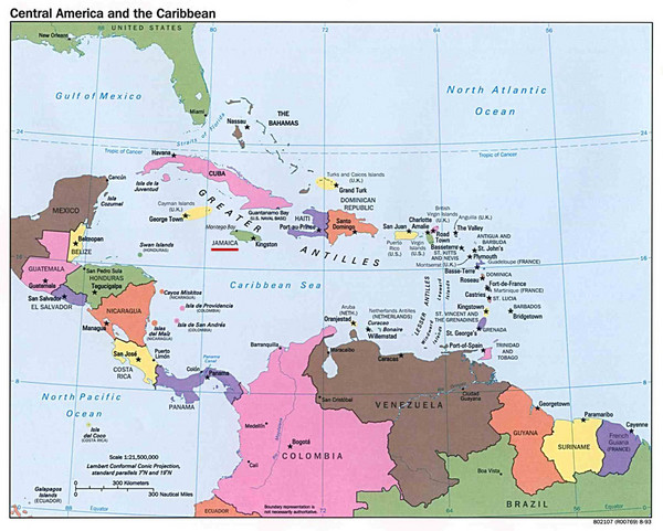 Map Of Latin America And Capitals. map of latin america and