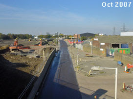 Olympic Stadium site, October 2007