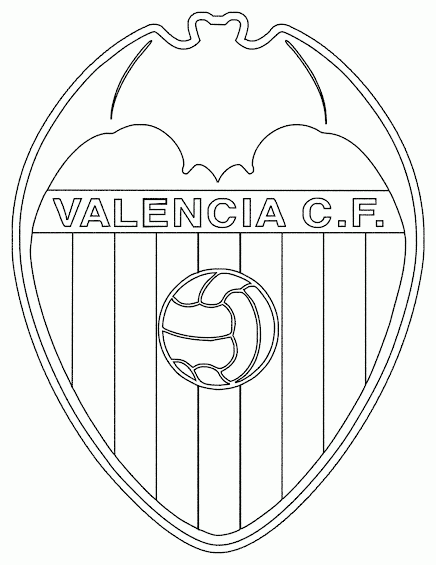 Mewarnai Gambar Logo Klub Valencia Contoh Anak PAUD