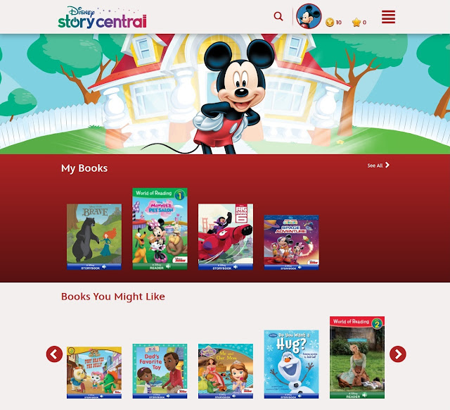 Disney Story Central homepage