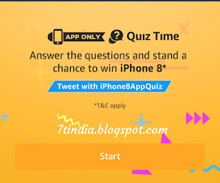Answers for Amazon iphone 8 quiz on 25th September 2017(win a iphone 8)
