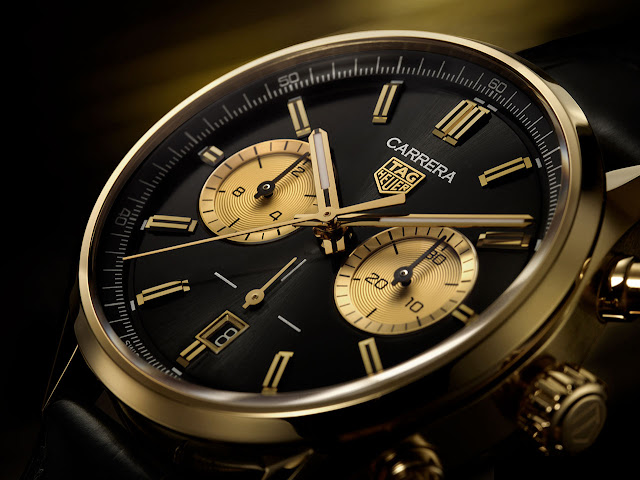 TAG Heuer Carrera Chronograph in Yellow Gold CBN2044