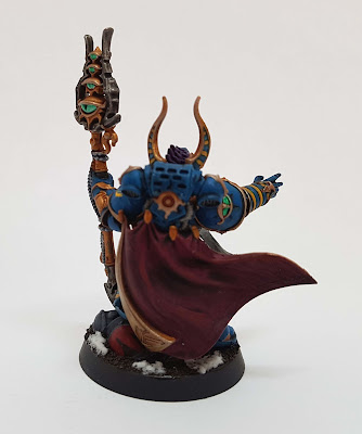 Thousand Sons Sorcerer for Warhammer 40k, converted from 30k Ahriman from the Burning of Prospero.