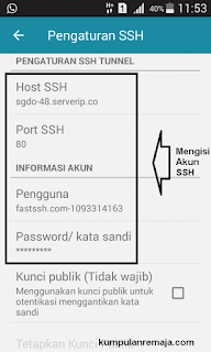 Memasukan Akun SSH Ke dalam Config