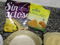 Ingredientes sin lactosa.