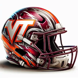 VIrginia Tech Hokies 2024 Concept Football Helmets
