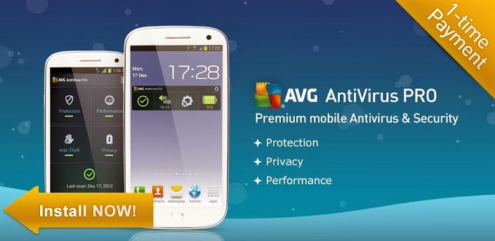 مكافح الفيروسات للاندرويد AVG Mobile AntiVirus Security PRO 