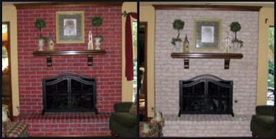 Fireplace Decorating: Complete Brick Fireplace Makeover Before My ...