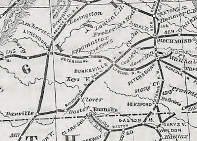 Railroad Map from 1864