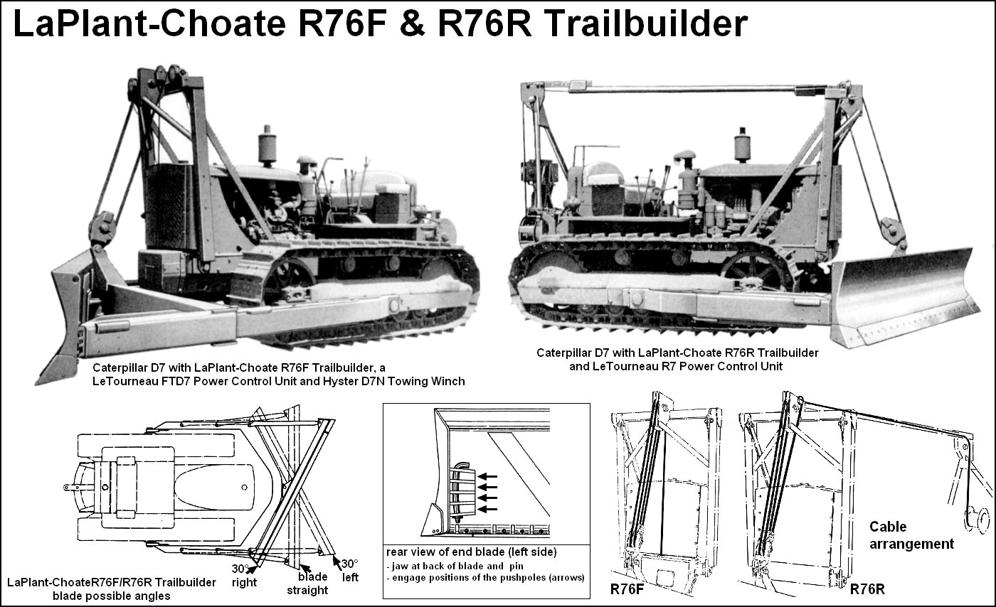 Caterpillar D7  Bulldozer LaPlant-Choate%20R76F-R%20Trailbuilder