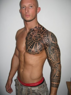 tribal shoulder tattoos designs Tribal Shoulder Tattoos For Men