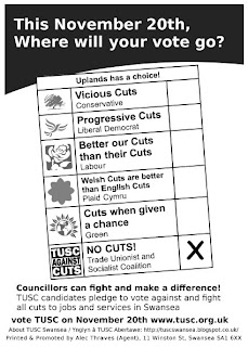 TUSC graphic Where will your vote go