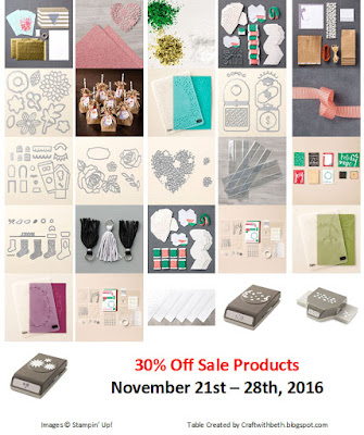 Craft with Beth: Online Extravaganza 2016 30% Off Items
