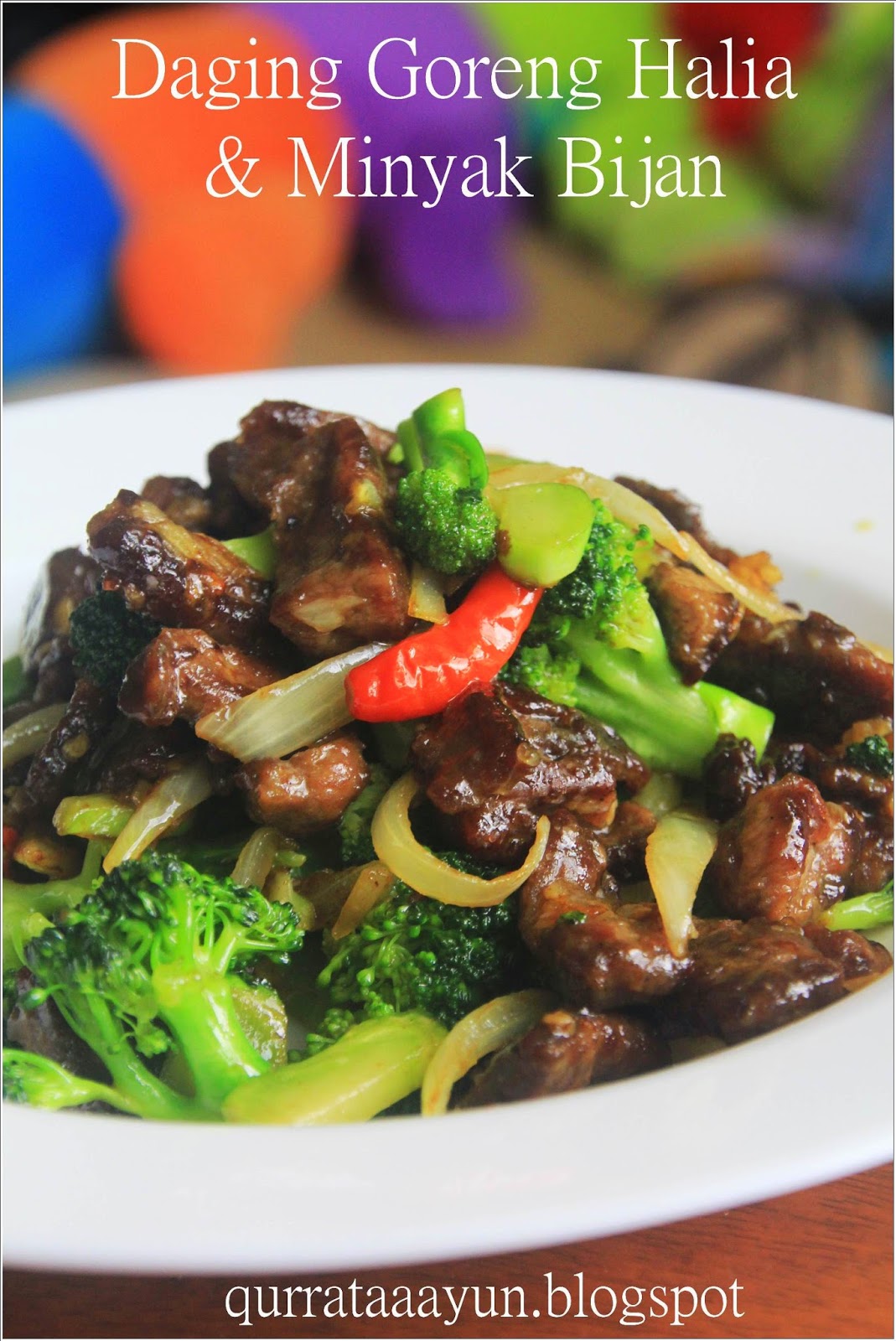 resepi daging goreng halia