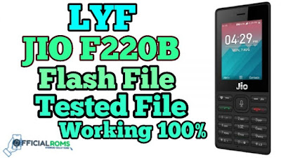 LYF Jio F220B Flash File