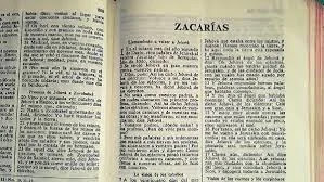 Libro de Zacarías, Biblia abierta