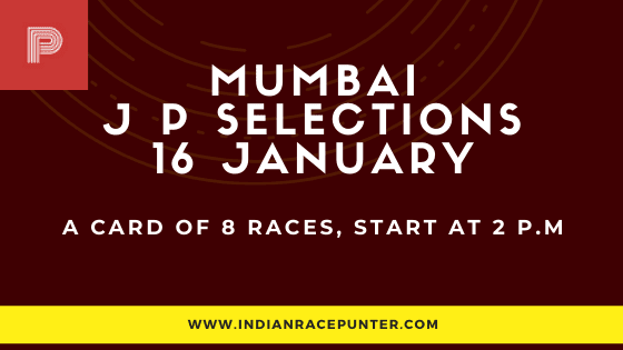 Mumbai Jackpot Selections 16 January,  free indiaan horse racing tips