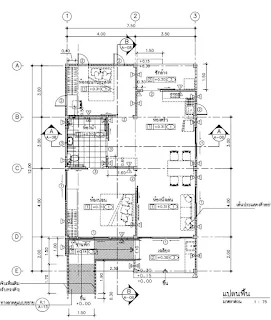 บ้านผู้สูงวัยชั้นเดียว 1ห้องนอน1ห้องเอนกประสงค์1ห้องน้ำ