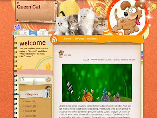 Queen Cat Blogger Template