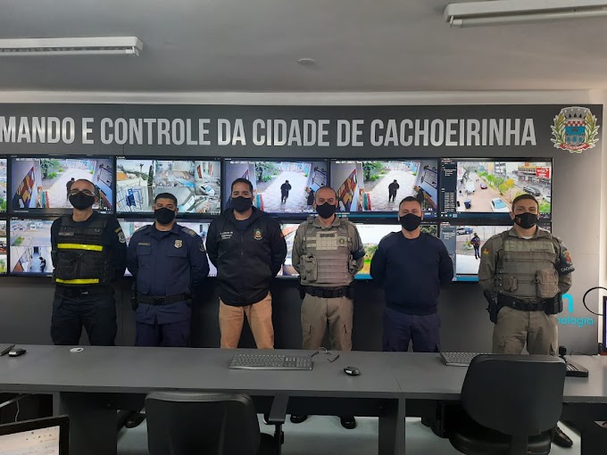  Novo Comandante do 26º BPM visita o Centro Integrado de Comando e Controle de Cachoeirinha