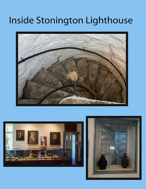 Inside Stonington Lighthouse and Museum