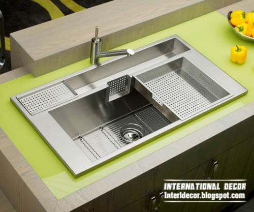 modern stainless steel kitchen sink