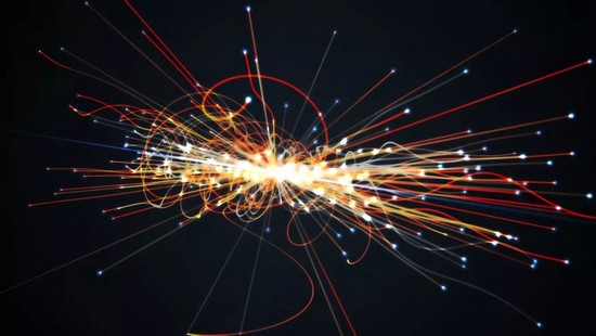 Strano schema trovato all'interno del più grande frantumatore di atomi del mondo