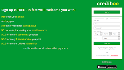 Crediboo earn money social network 