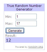 uke 2 :: random trekning