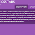 Pure css Tabs
