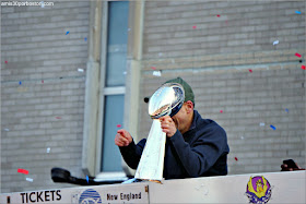 Jonathan Kraft en el Desfile de los Patriots por la Celebración de la Super Bowl LIII