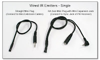 Wired IR Emitters - Single Unit, and Expansion Unit