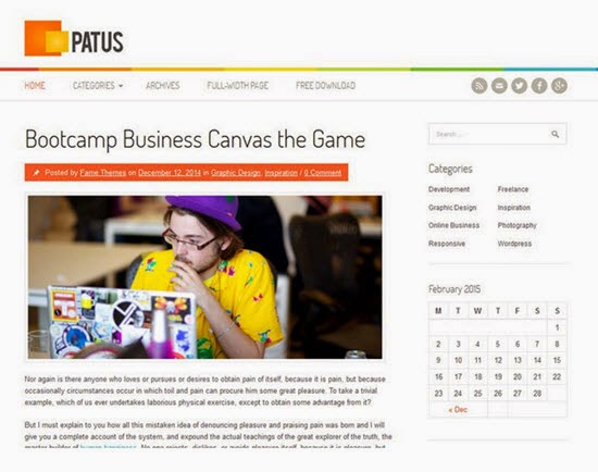 Patus WordPress Theme