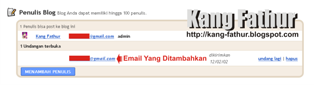 Mengganti Email Pada Blogger