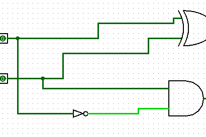 Download File Rangkaian Half Subtarctor Logism