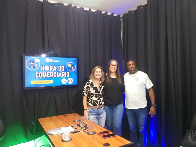 Bastidores Hora Comerciário convidada Rosana