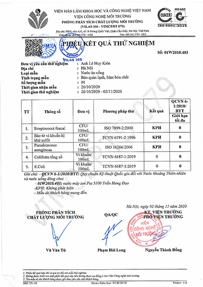 Máy lọc nước ion kiềm IONPIA 5250 5 lõi 5 tấm điện cực