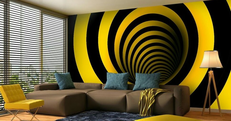 17 Model Lukisan Dinding Tembok 3D Wall Painting Unik 