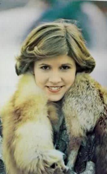 A very young Carrie Fisher