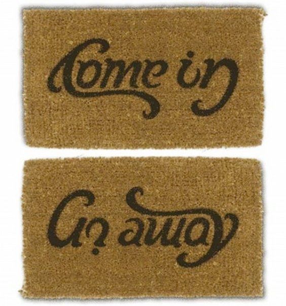 ... Jokes And Inspiring Pictures | Funstoo: Funny Come In/Go Away Doormat