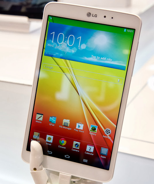 LG G Pad 8.3, front view, screen, android tablet