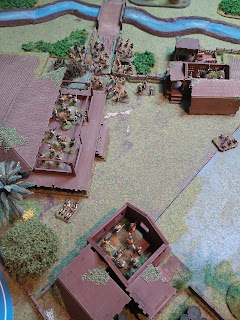 British defenders hold on in the village